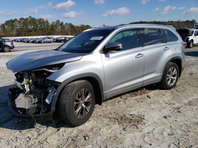 Image 1 of 2015 TOYOTA HIGHLANDER XLE 2015 with VIN 5TDKKRFH6FS106771