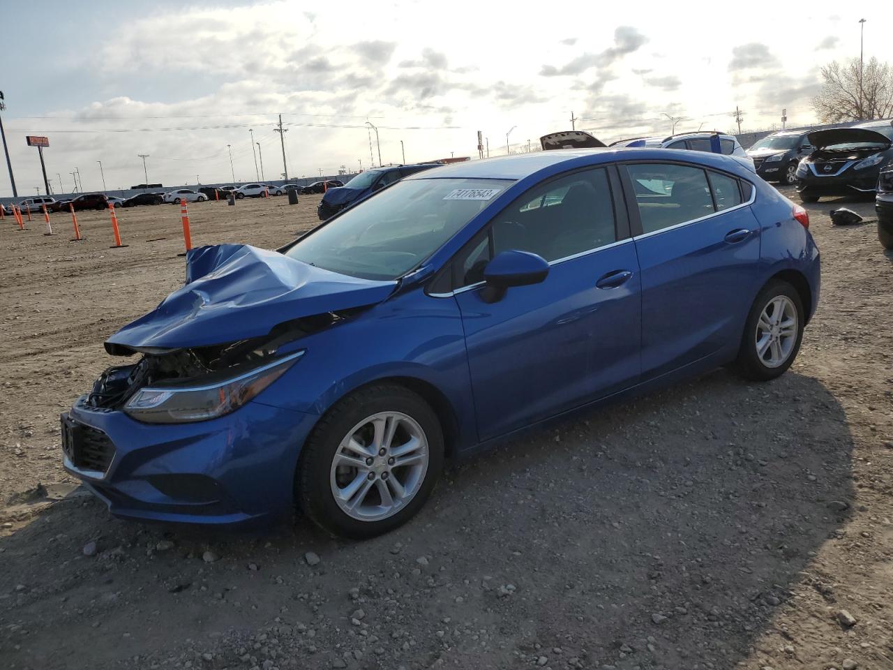 Image 1 of 2018 CHEVROLET CRUZE LT 2018 with VIN 3G1BE6SM1JS551165
