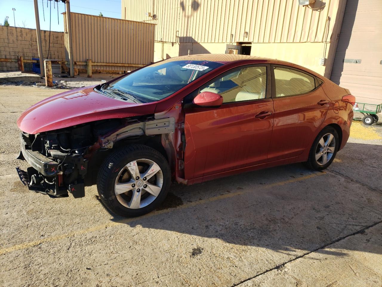 Image 1 of 2012 HYUNDAI ELANTRA GLS 2012 with VIN KMHDH4AE3CU186833