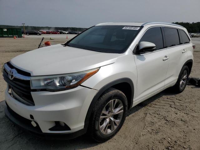 Image 1 of 2015 TOYOTA HIGHLANDER XLE 2015 with VIN 5TDKKRFH3FS045668