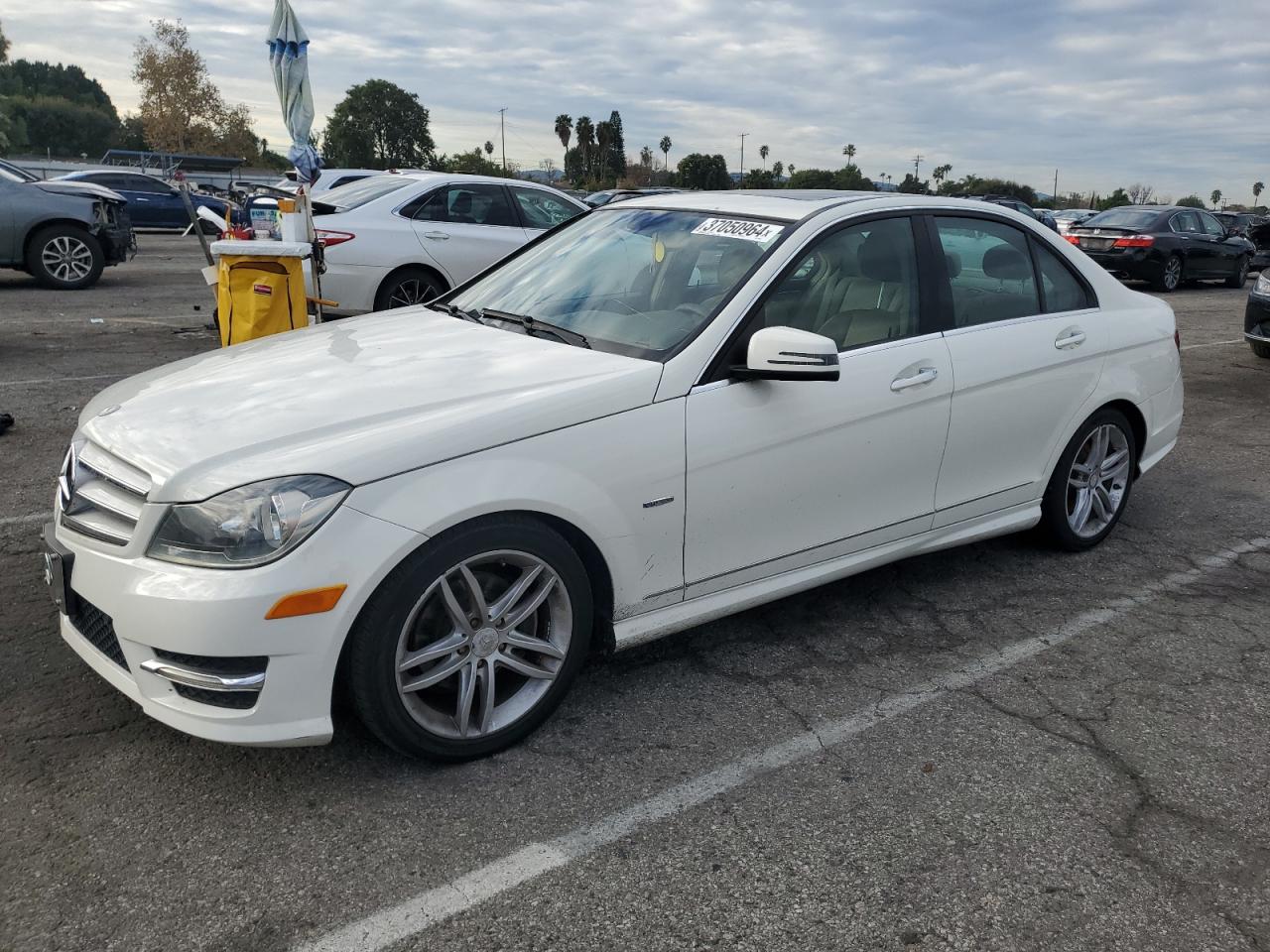 Image 1 of 2012 MERCEDES-BENZ C 250 2012 with VIN WDDGF4HB3CA649645