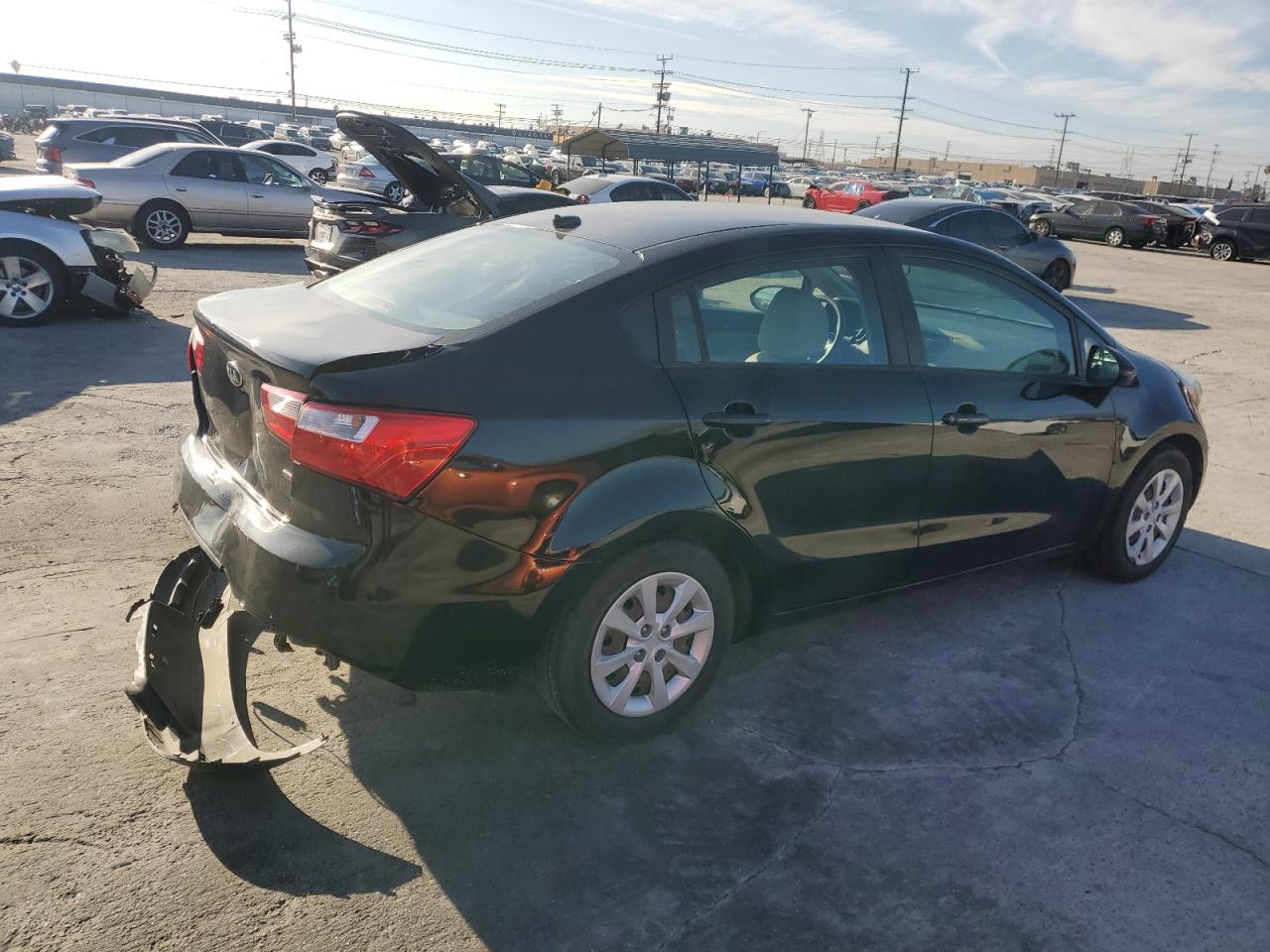 Image 3 of 2013 KIA RIO LX 2013 with VIN KNADM4A32D6118704