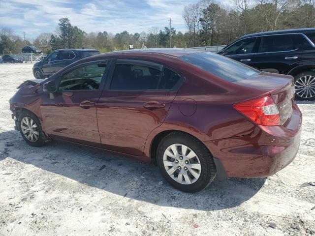 Obraz 2 z 2012 HONDA CIVIC LX 2012 z VIN 19XFB2F53CE110362