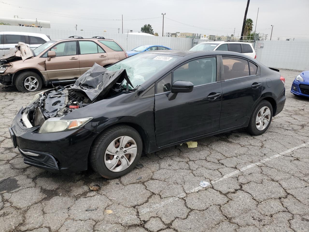 Image 1 of 2015 HONDA CIVIC LX 2015 with VIN 2HGFB2F57FH518499
