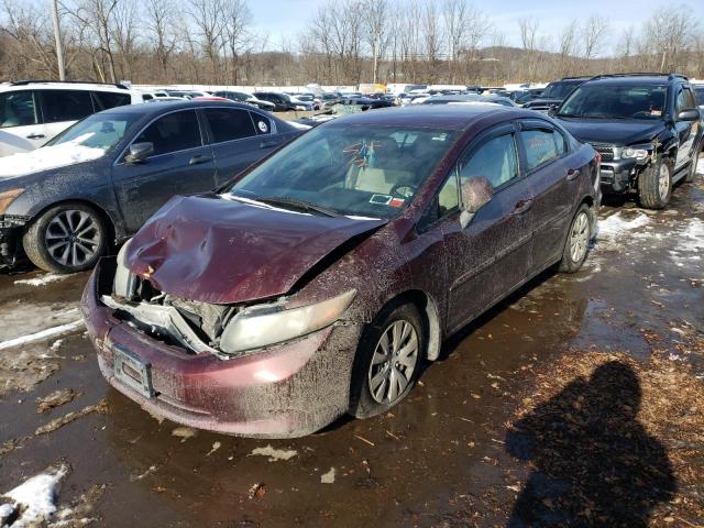 Image 1 of 2012 HONDA CIVIC LX 2012 with VIN 19XFB2F57CE339613