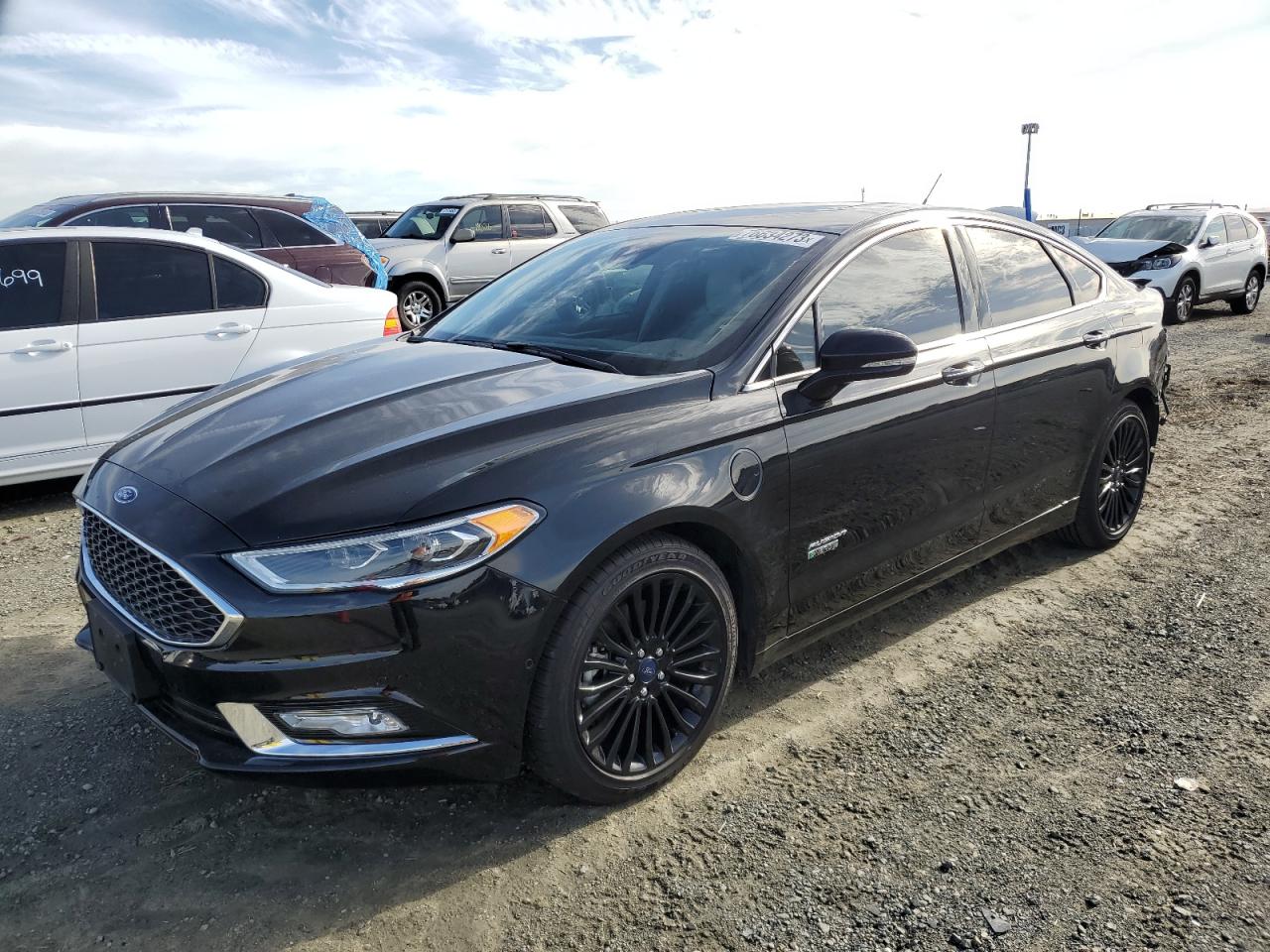 Image 1 of 2017 FORD FUSION TITANIUM PHEV 2017 with VIN 3FA6P0SUXHR380410