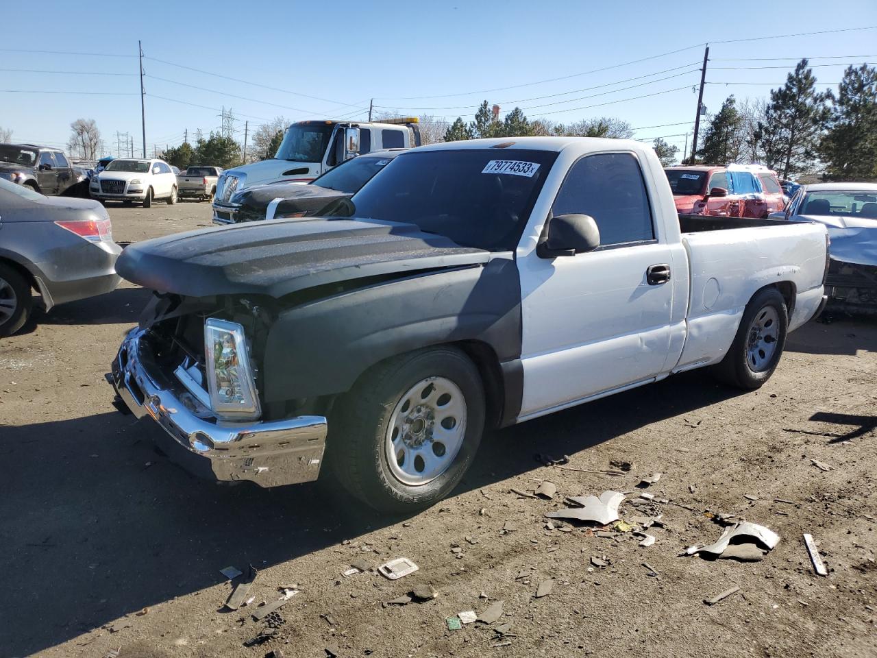 Image 1 of 2006 CHEVROLET SILVERADO C1500 2006 with VIN 3GCEC14X06G184094