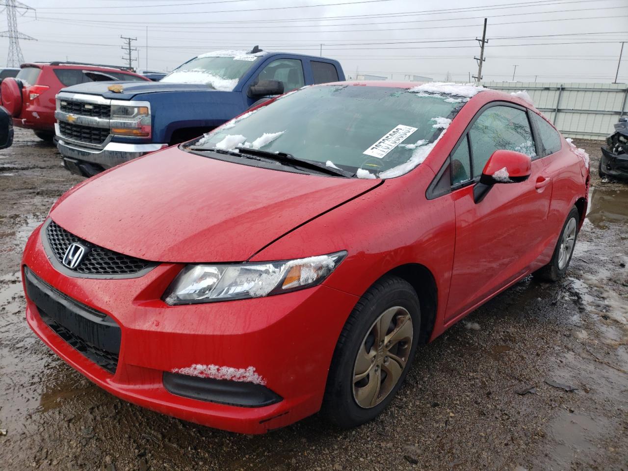 Image 1 of 2013 HONDA CIVIC LX 2013 with VIN 2HGFG3B5XDH531998