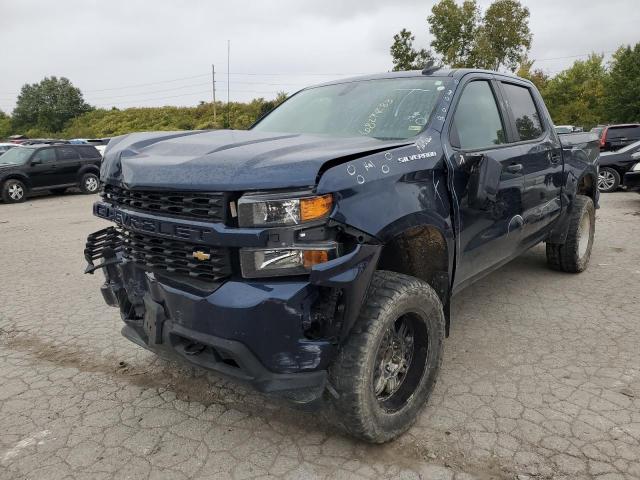 Image 1 of 2021 CHEVROLET SILVERADO K1500 CUSTOM 2021 with VIN 1GCPYBEH0MZ153657