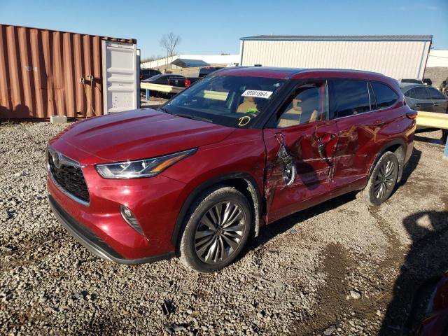 Image 1 of 2021 TOYOTA HIGHLANDER PLATINUM 2021 with VIN 5TDFZRBH3MS107411