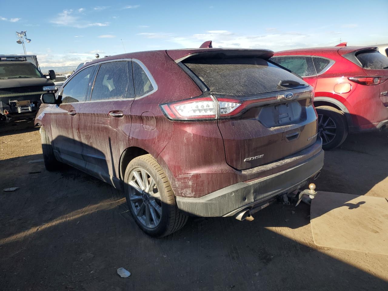 Image 2 of 2018 FORD EDGE TITANIUM 2018 with VIN 2FMPK3K8XJBB25094