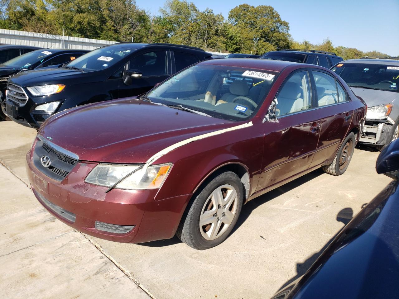 Obraz 1 z 2008 HYUNDAI SONATA GLS 2008 z VIN 5NPET46C18H340343