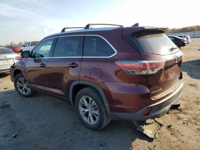 Image 2 of 2014 TOYOTA HIGHLANDER XLE 2014 with VIN 5TDKKRFH7ES031464