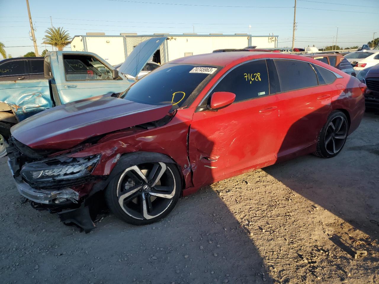 Obraz 1 z 2018 HONDA ACCORD SPORT 2018 z VIN 1HGCV1F39JA083494