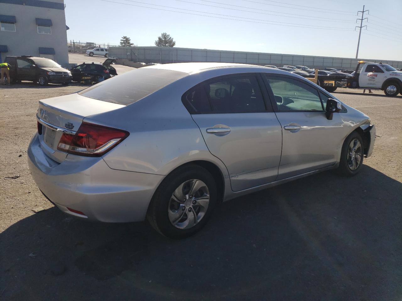 Image 3 of 2013 HONDA CIVIC LX 2013 with VIN 2HGFB2F57DH555940