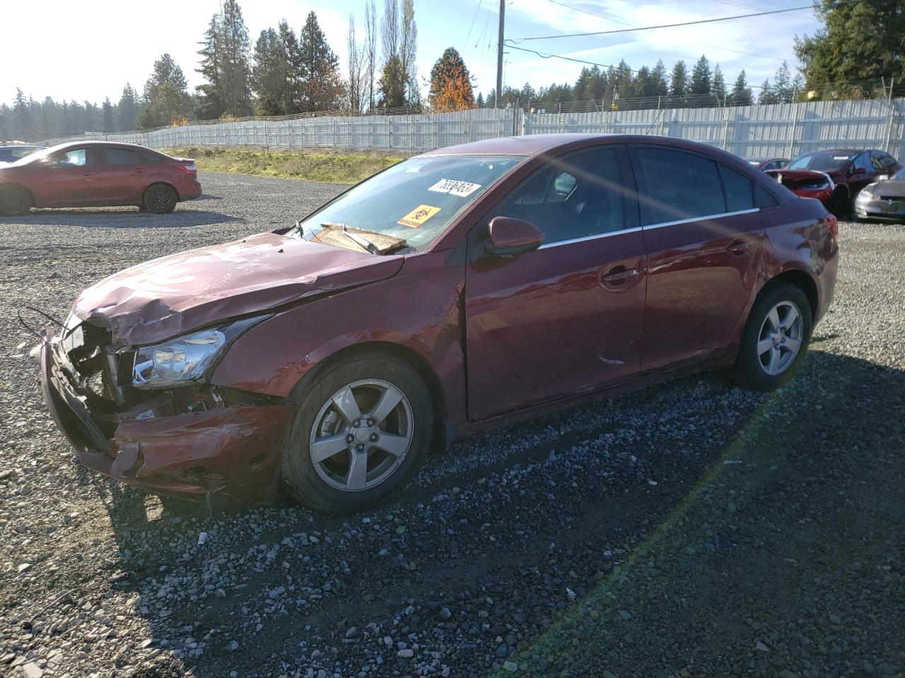 Obraz 1 z 2015 CHEVROLET CRUZE LT 2015 z VIN 1G1PC5SB2F7192483
