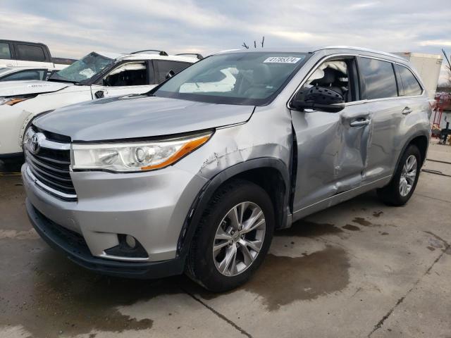Image 1 of 2015 TOYOTA HIGHLANDER XLE 2015 with VIN 5TDKKRFH9FS097838