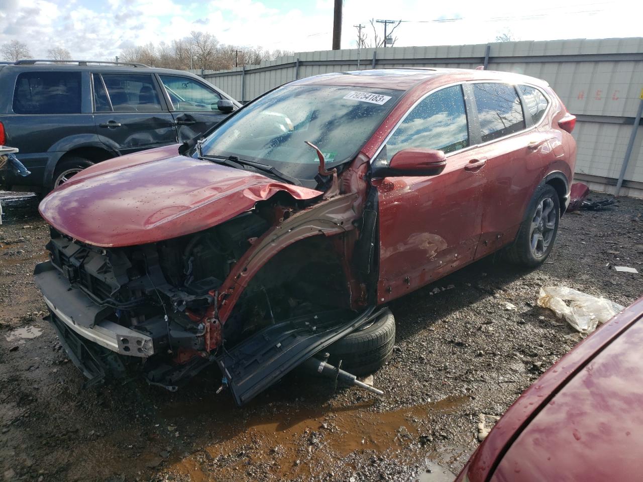 Image 1 of 2018 HONDA CR-V EX 2018 with VIN 2HKRW2H59JH659037