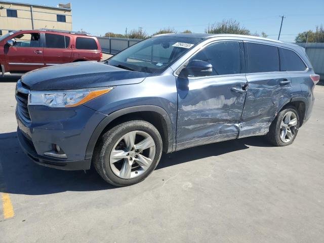 Изображение 1 2014 TOYOTA HIGHLANDER LIMITED 2014 с VIN 5TDYKRFH4ES028189