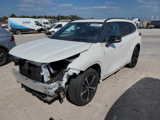 Image 1 of 2021 TOYOTA HIGHLANDER XSE 2021 with VIN 5TDLZRAH5MS042923