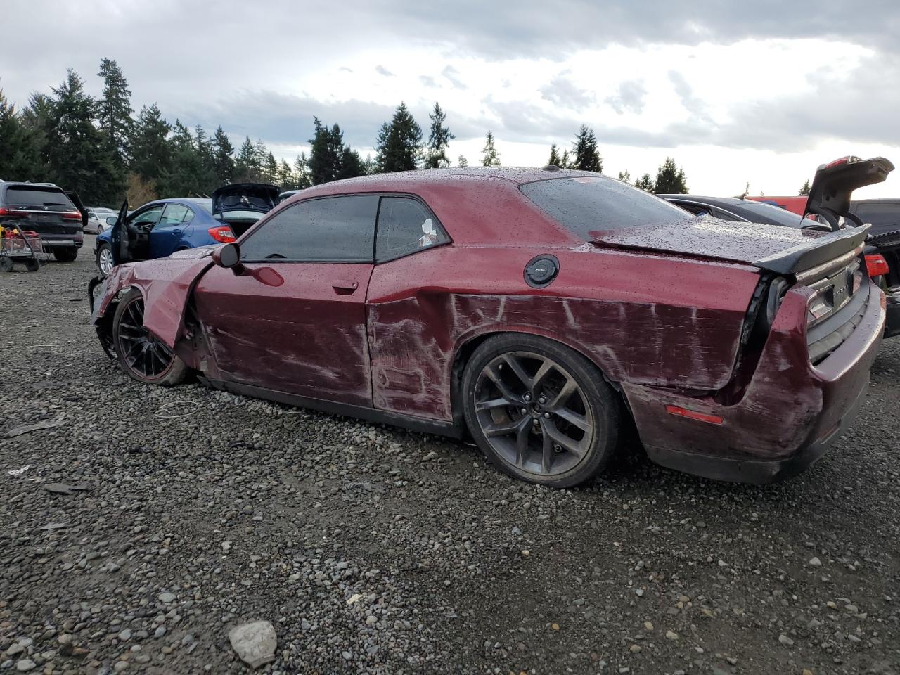 Image 2 of 2019 DODGE CHALLENGER SXT 2019 with VIN 2C3CDZAG1KH617590