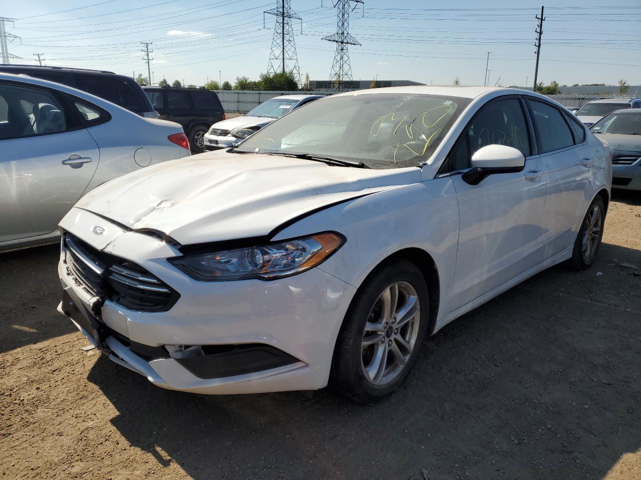 Изображение 2 2018 FORD FUSION SE 2018 с VIN 3FA6P0HD5JR284567