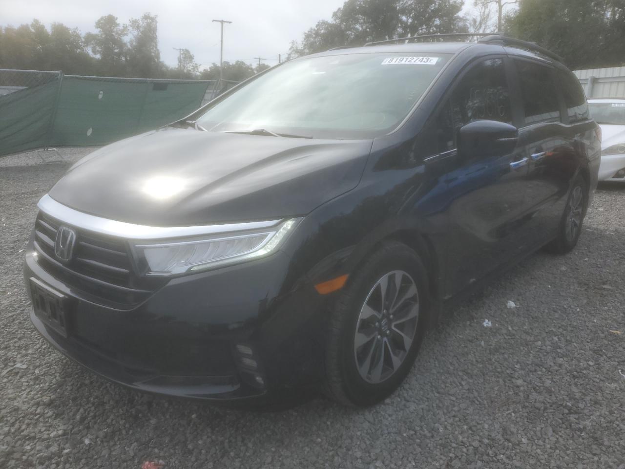 Image 1 of 2021 HONDA ODYSSEY EXL 2021 with VIN 5FNRL6H7XMB016748