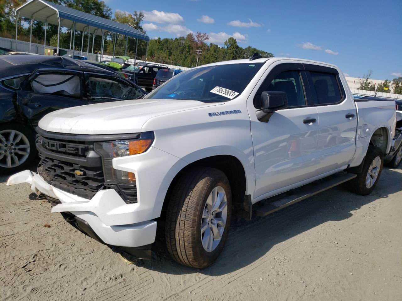 Image 1 of 2022 CHEVROLET SILVERADO C1500 CUSTOM 2022 with VIN 1GCPABEKXNZ575887