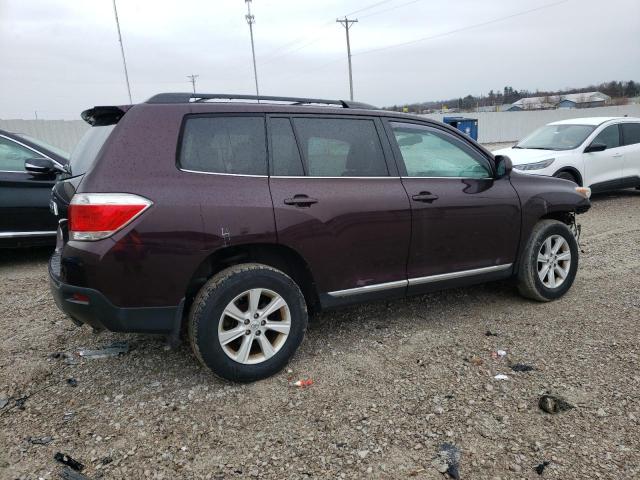 Image 3 of 2013 TOYOTA HIGHLANDER BASE 2013 with VIN 5TDZK3EH1DS132432