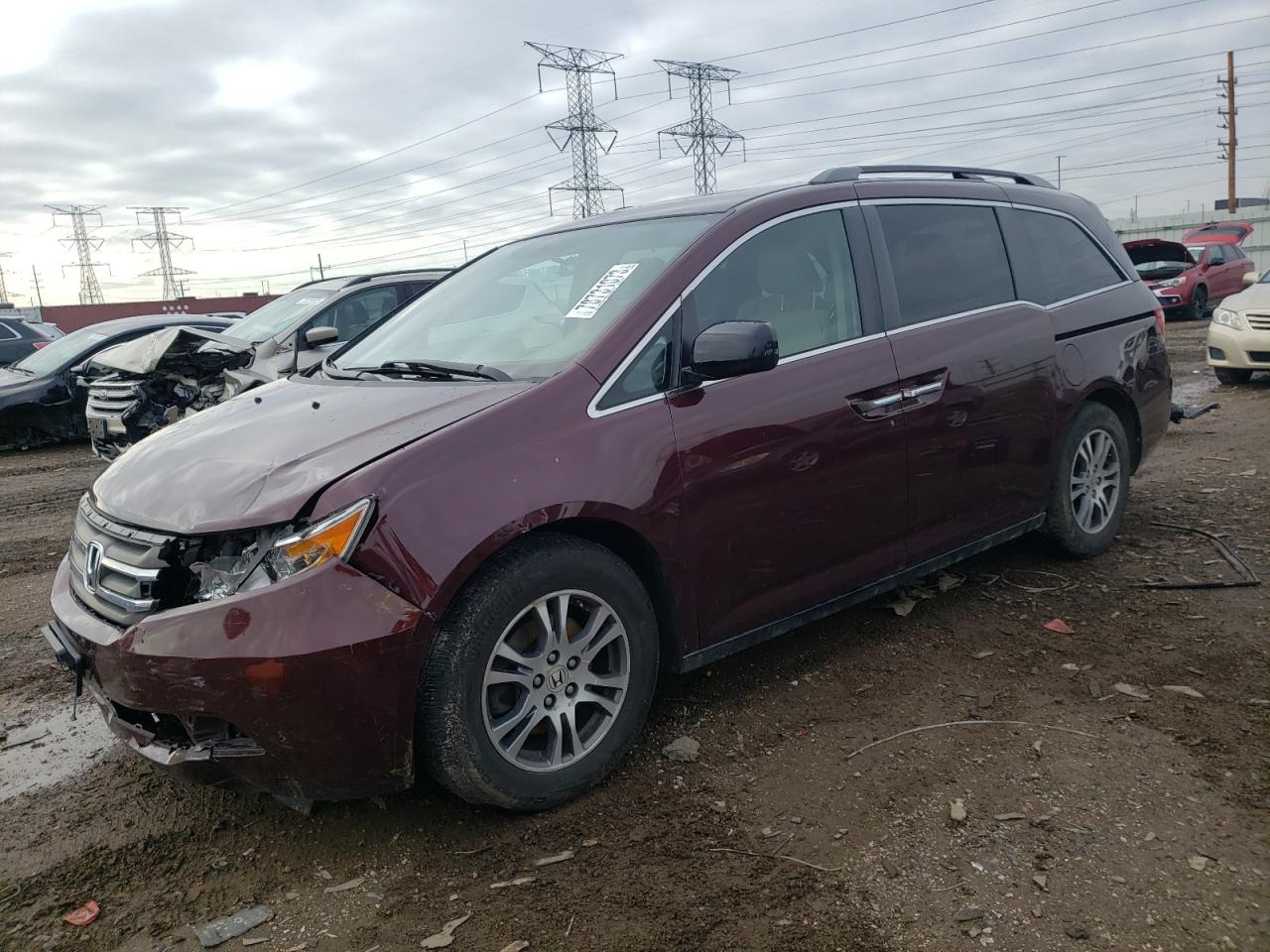 Image 1 of 2013 HONDA ODYSSEY EX 2013 with VIN 5FNRL5H44DB061586