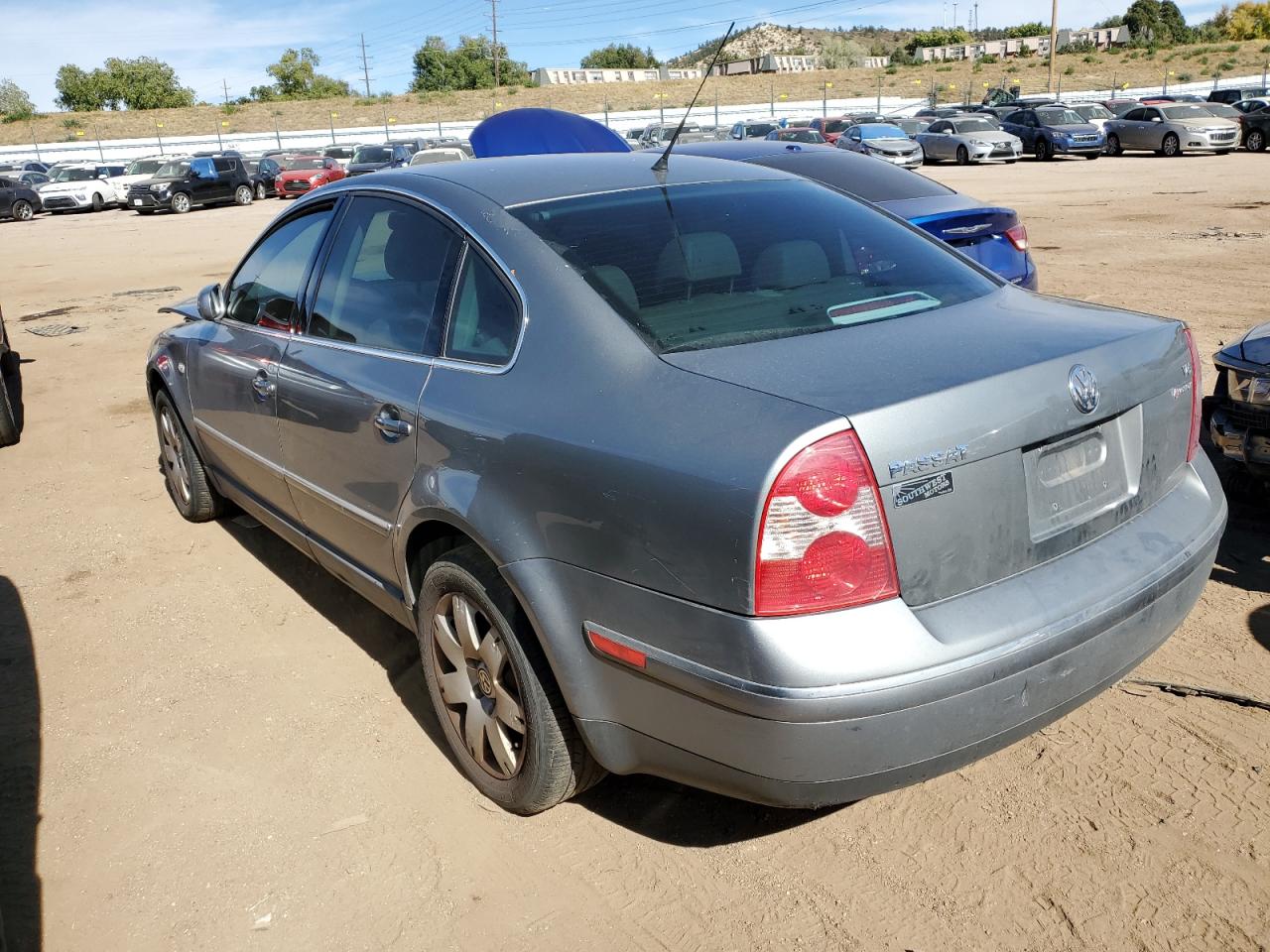 Изображение 2 2003 VOLKSWAGEN PASSAT GLX 4MOTION 2003 с VIN WVWTH63B53P045727