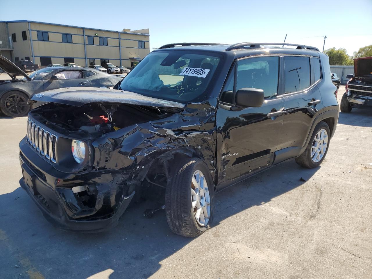 Image 1 of 2021 JEEP RENEGADE SPORT 2021 with VIN ZACNJCAB6MPM17429