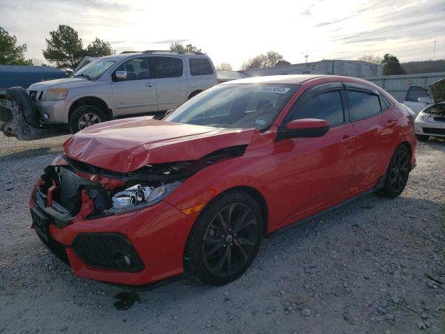 Image 1 of 2018 HONDA CIVIC SPORT 2018 with VIN SHHFK7G40JU207611