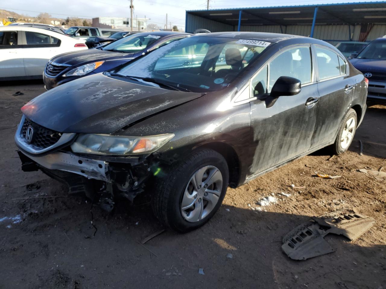 Image 1 of 2013 HONDA CIVIC LX 2013 with VIN 2HGFB2F57DH534750