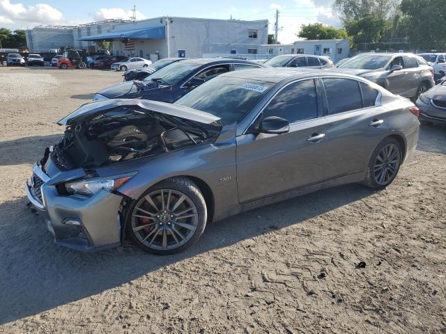 Image 1 of 2019 INFINITI Q50 RED SPORT 400 2019 with VIN JN1FV7AP1KM760436