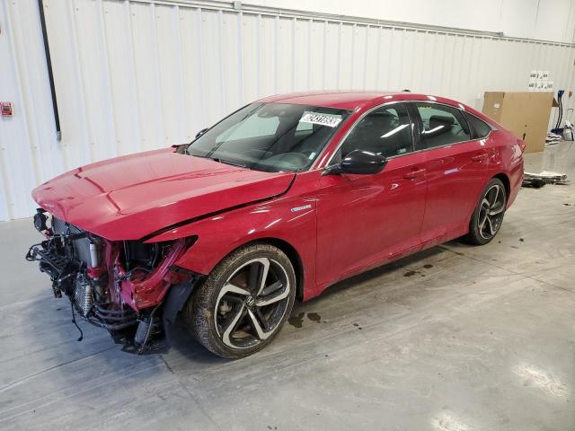 Image 1 of 2022 HONDA ACCORD HYBRID SPORT 2022 with VIN 1HGCV3F29NA019027
