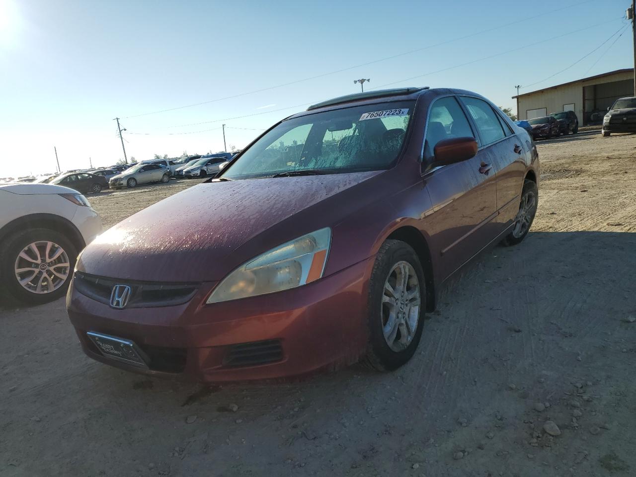 Image 1 of 2006 HONDA ACCORD EX 2006 with VIN 1HGCM56876A037403