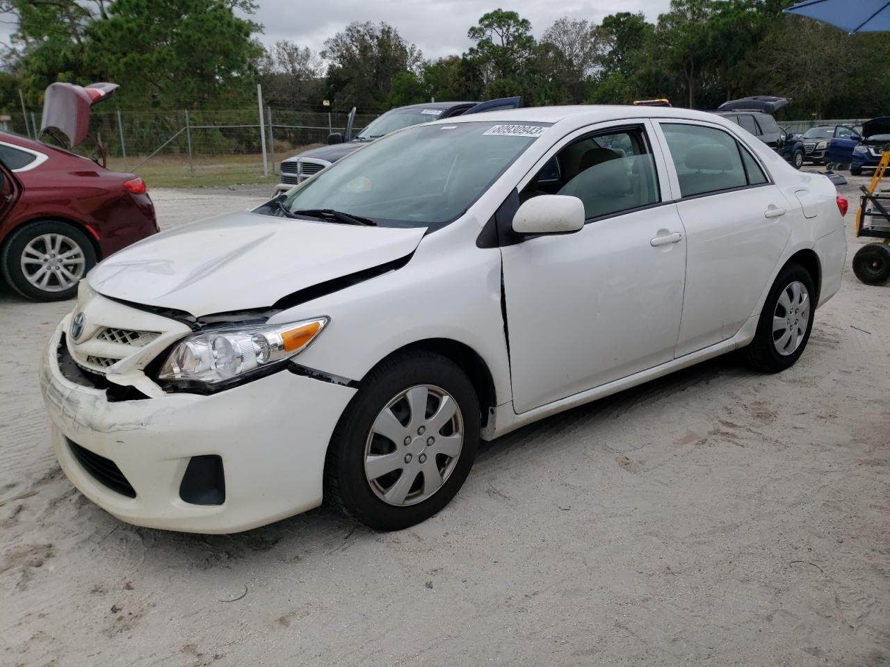 Image 1 of 2013 TOYOTA COROLLA BASE 2013 with VIN 2T1BU4EE2DC012896