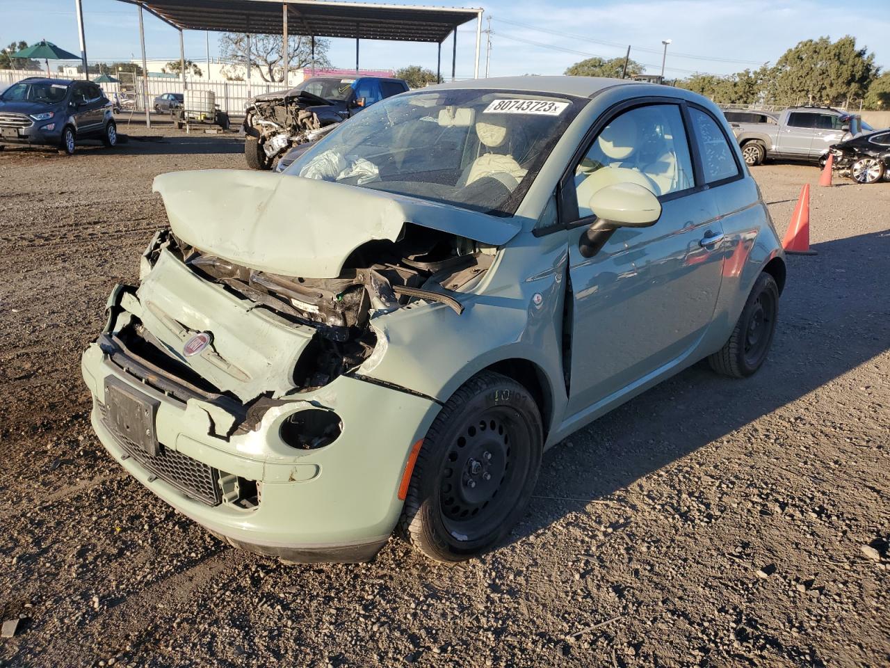 Image 1 of 2013 FIAT 500 POP 2013 with VIN 3C3CFFAR8DT604842