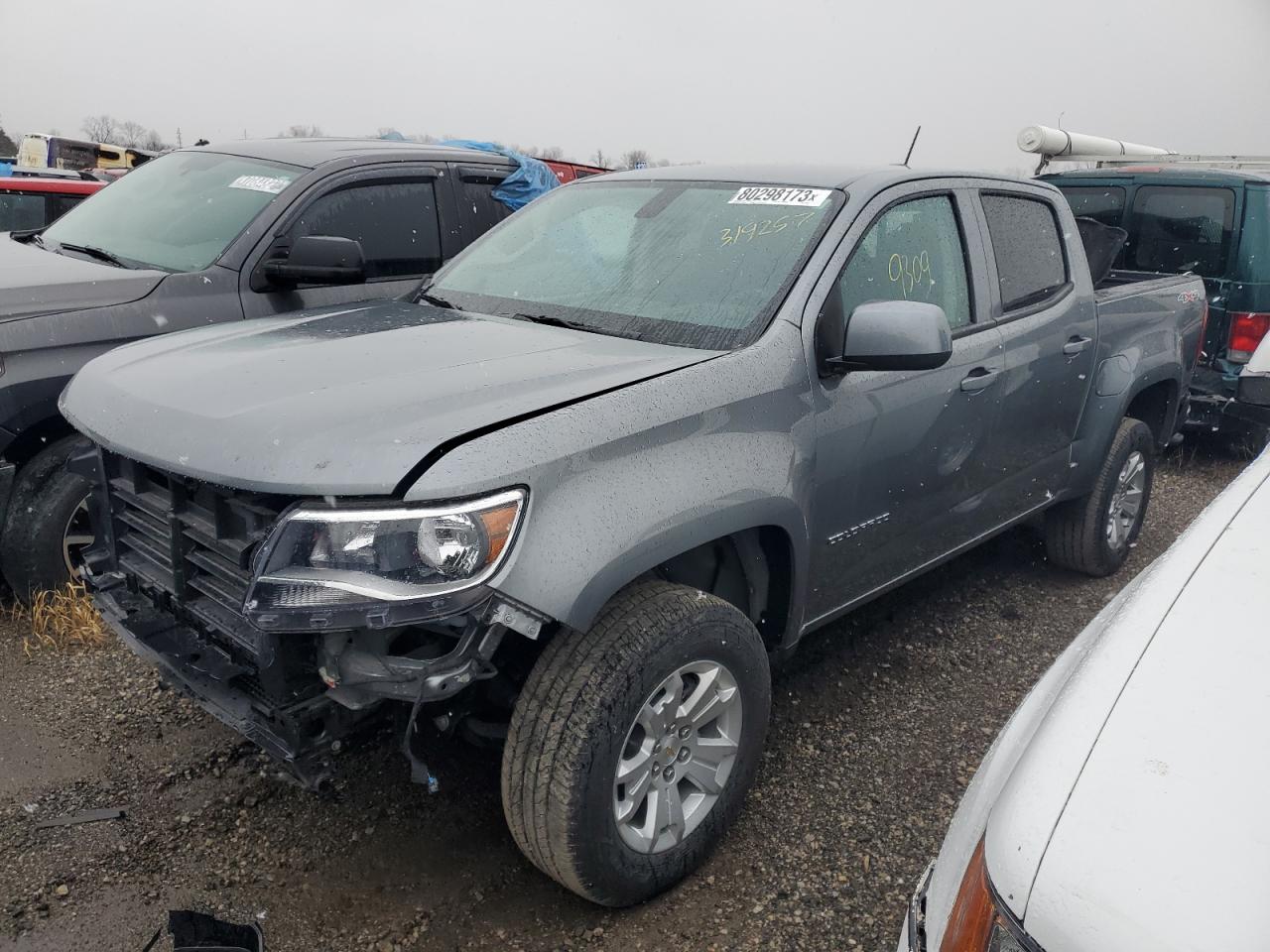 Image 1 of 2022 CHEVROLET COLORADO LT 2022 with VIN 1GCGTCEN1N1319257