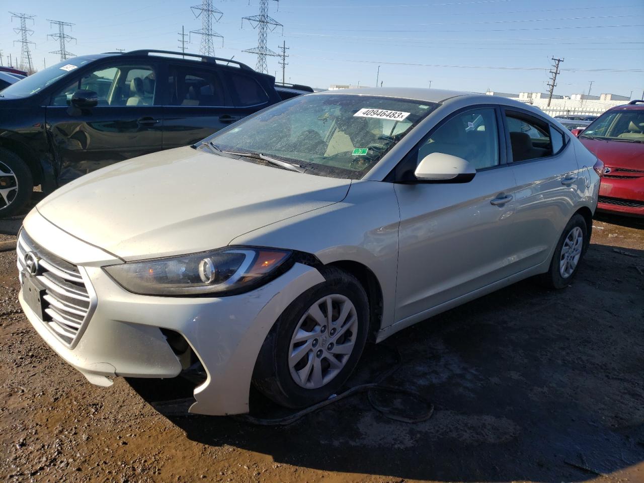 Image 1 of 2017 HYUNDAI ELANTRA SE 2017 with VIN 5NPD74LF0HH161368