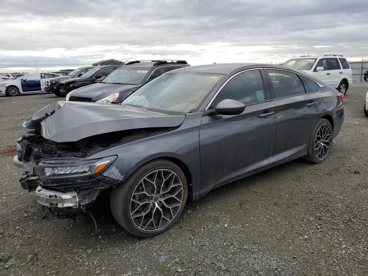 Image 1 of 2018 HONDA ACCORD SPORT 2018 with VIN 1HGCV1F38JA082739