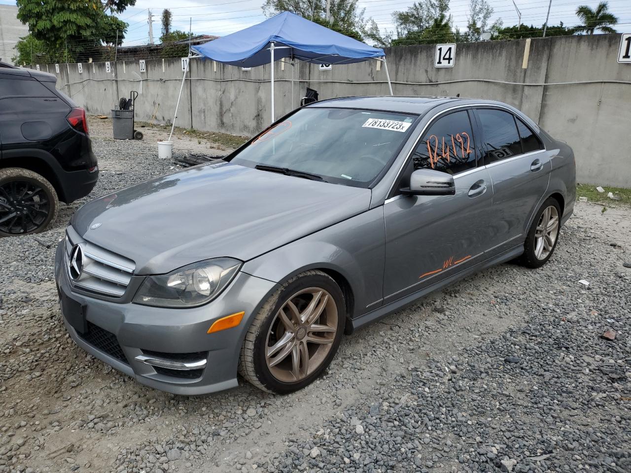 Image 1 of 2012 MERCEDES-BENZ C 300 4MATIC 2012 with VIN WDDGF8BB9CR196262