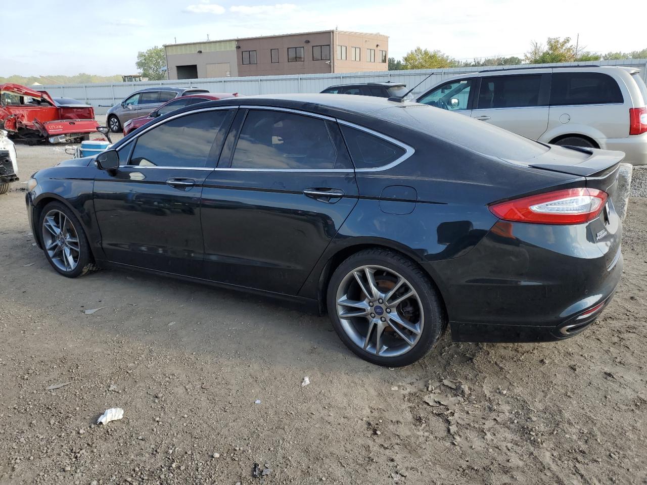 Image 2 of 2014 FORD FUSION TITANIUM 2014 with VIN 3FA6P0K9XER255365