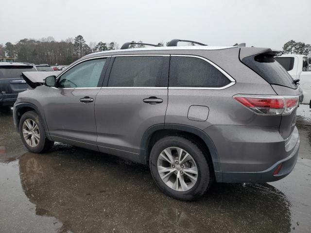 Image 2 of 2015 TOYOTA HIGHLANDER XLE 2015 with VIN 5TDKKRFH5FS111203