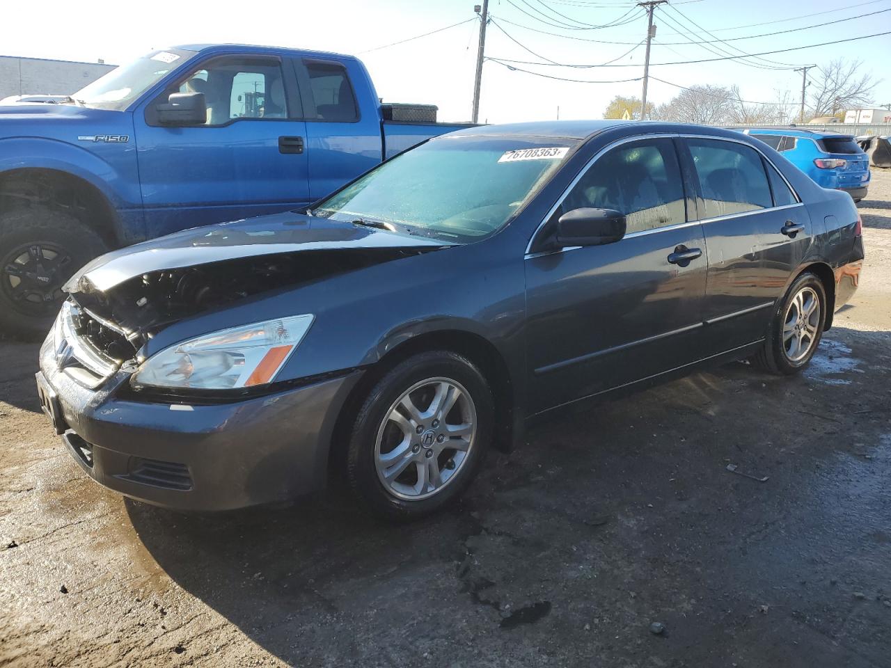 Image 1 of 2007 HONDA ACCORD SE 2007 with VIN JHMCM56327C017101