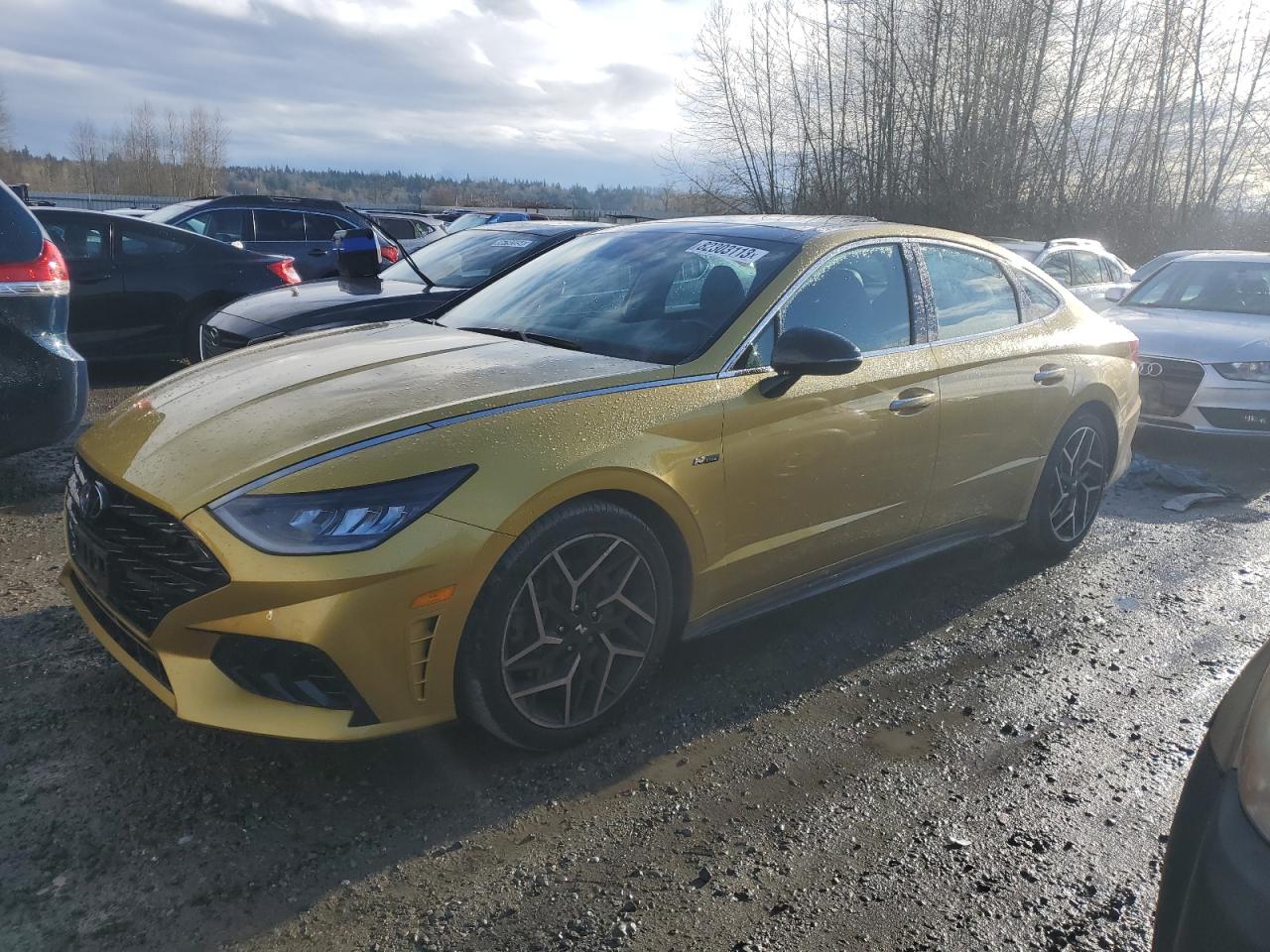 Image 1 of 2021 HYUNDAI SONATA N LINE 2021 with VIN 5NPEK4JC2MH128605
