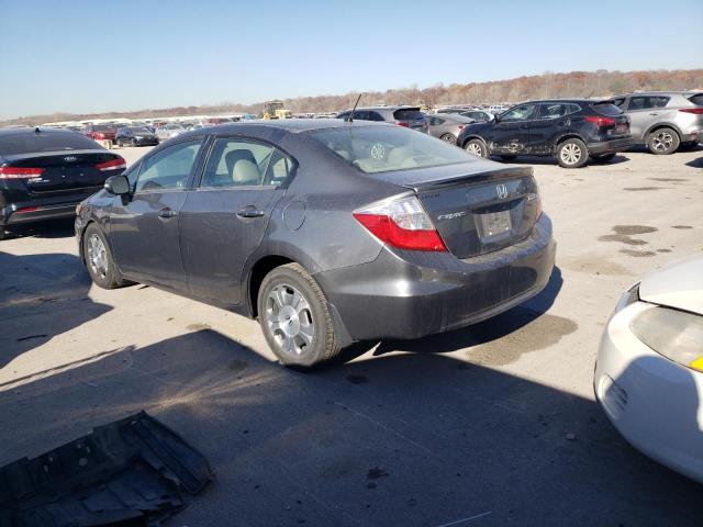 Image 2 of 2012 HONDA CIVIC HYBRID 2012 with VIN JHMFB4F24CS001258