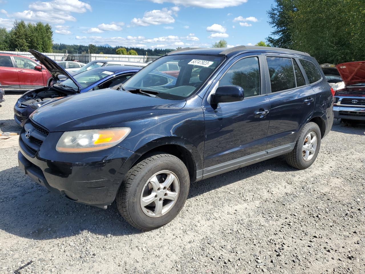 Image 1 of 2008 HYUNDAI SANTA FE GLS 2008 with VIN 5NMSG13D28H223502