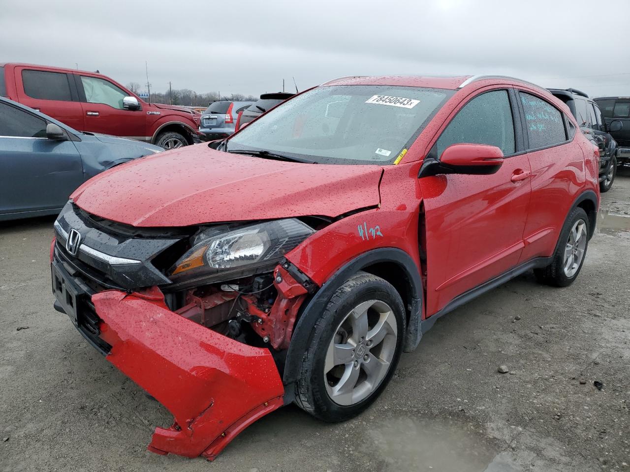 Изображение 1 2016 HONDA HR-V EXL 2016 с VIN 3CZRU6H7XGM767078